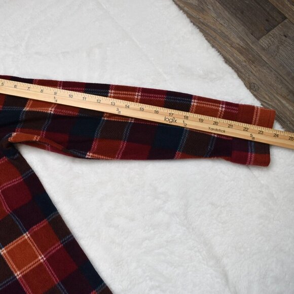 Freedom Foundry Mens Plaid Fleece Button Down Shirt Shacket Sz S Western Outdoor - Picture 13 of 16